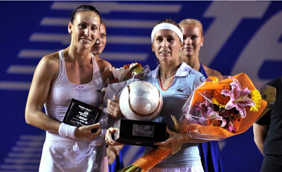 Aranta Parra (esquerra), finalista del WTA d'Acapulco.