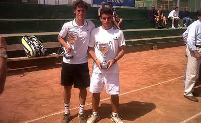 Oriol Roca (dreta), finalista del ITF Júnior de Benicarló.
